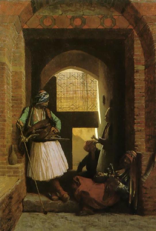 Jean Leon Gerome Arnauts of Cairo at the Gate of Bab-el-Nasr Germany oil painting art